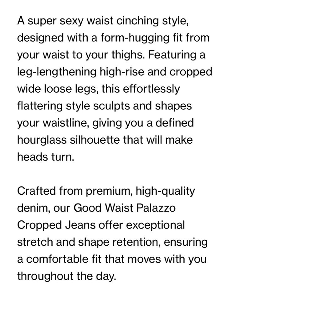 Good American Palazzo Crop - Picture 6 of 6